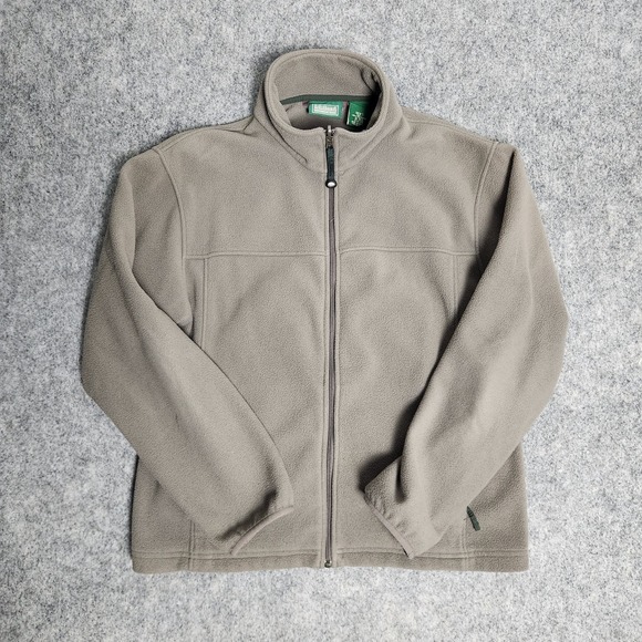 L.L. Bean Other - LL Bean Full Zip Fleece Jacket VTG 90s Men M Reg Green Long Sleeve Gorpcore